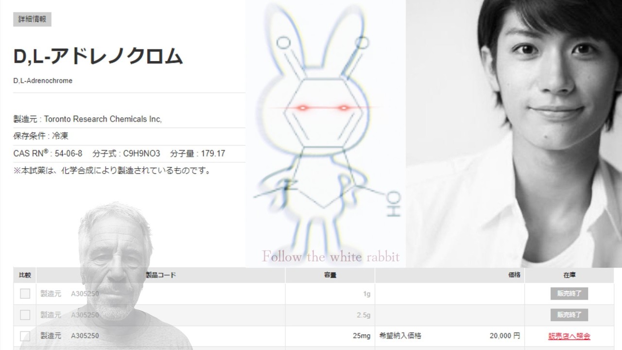 三浦春馬氏事件と陰謀論、アドレノクロムとエプスタイン