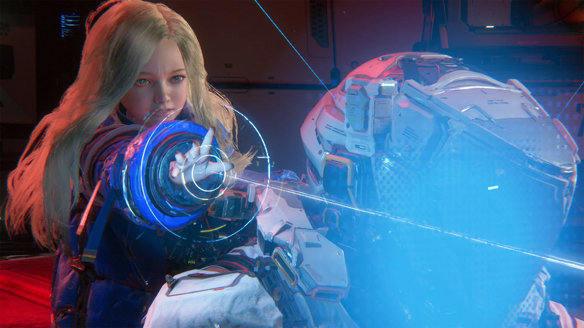 プラグマタのハッキングアクション戦闘シーン