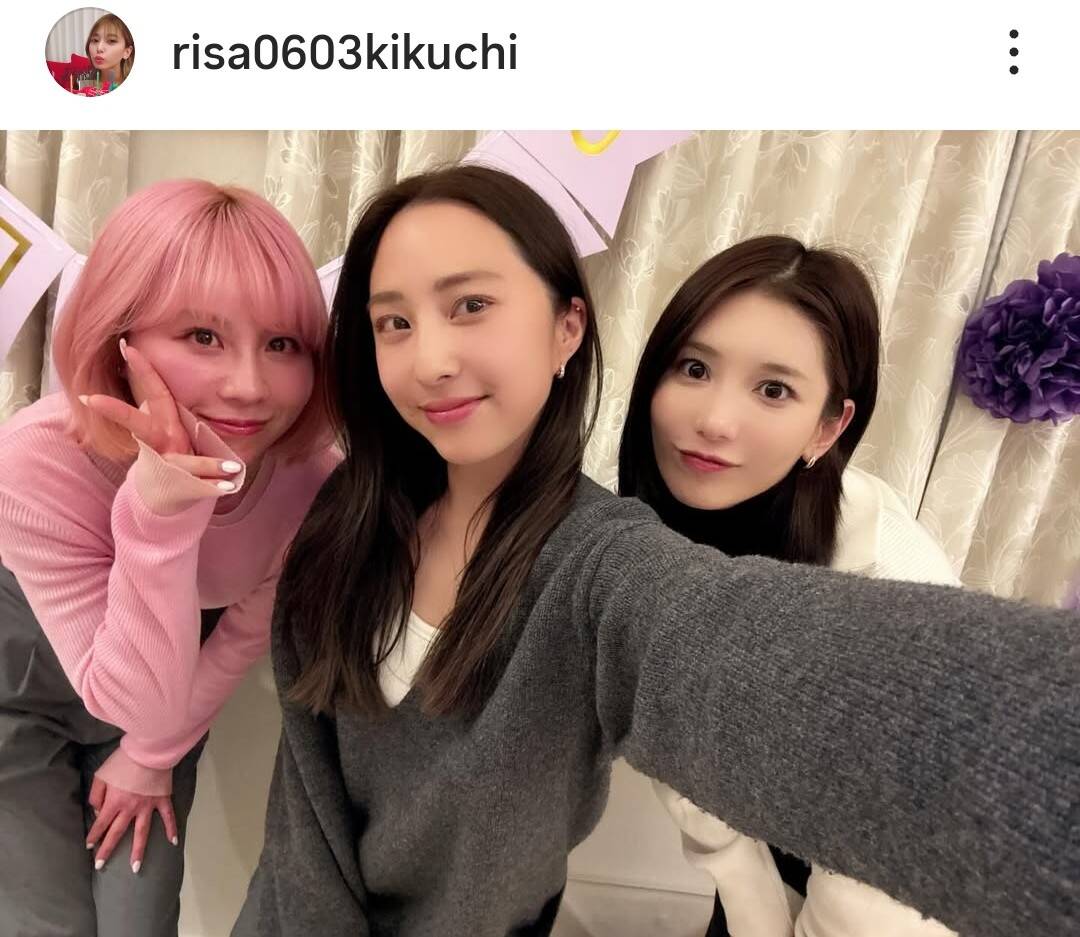 夫は元TOKIO城島茂!妻は25歳年下…「息子の誕生日会」に最新ショット公開「お元気そう」な菊池梨沙 – スポーツ報知 菊池梨沙(右)のインスタグラム(@risa0603kikuchi)より