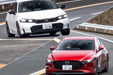 6速MT搭載のシビックRSとマツダ3 Xツーリング。欧州で戦う国産スポーツハッチバックの矜持 (1/4) - 株式会社モーターマガジン社