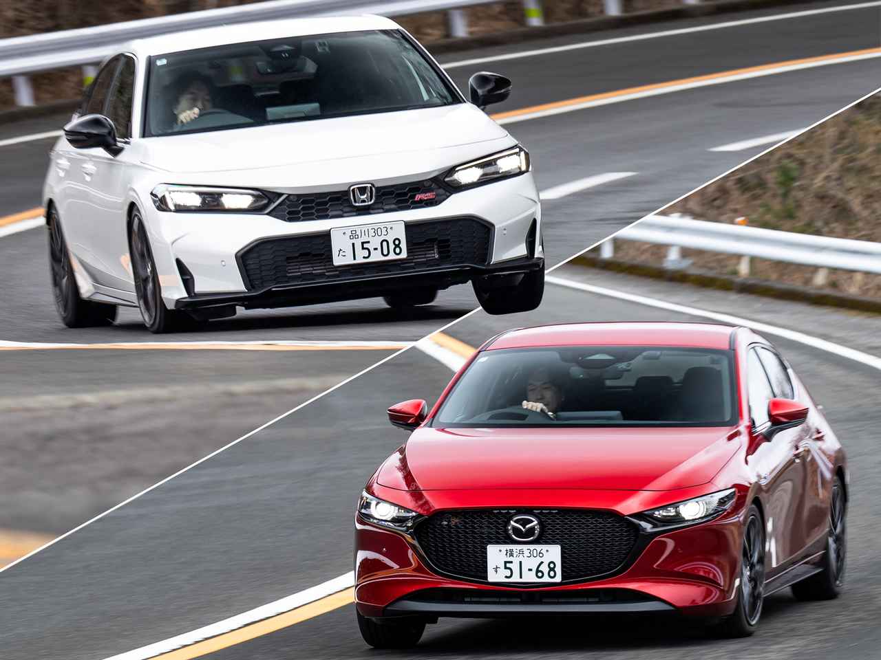 6速MT搭載のシビックRSとマツダ3 Xツーリング。欧州で戦う国産スポーツハッチバックの矜持 (1/4) – 株式会社モーターマガジン社