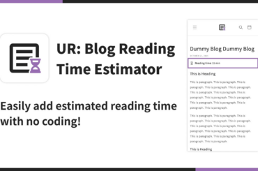 【海外向け】EC アプリ「UR:Blog Reading Time Estimator」を株式会社 UnReact がリリース