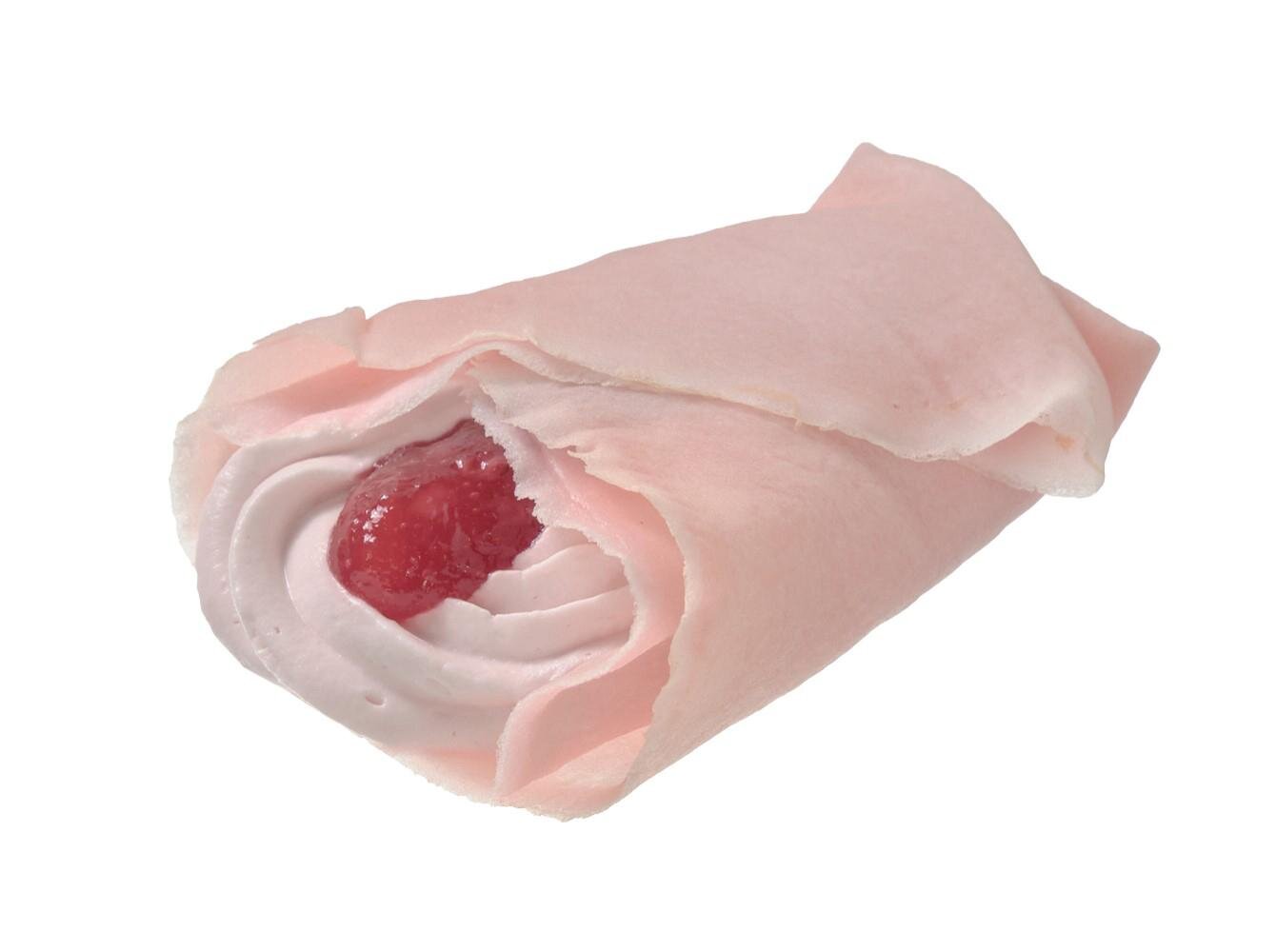 もっちり和クレープ さくらといちご 280円