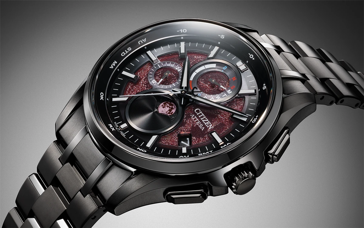 シチズン アテッサ「エコ・ドライブ電波時計 Shades of Red」Ref.BY1005-73Z