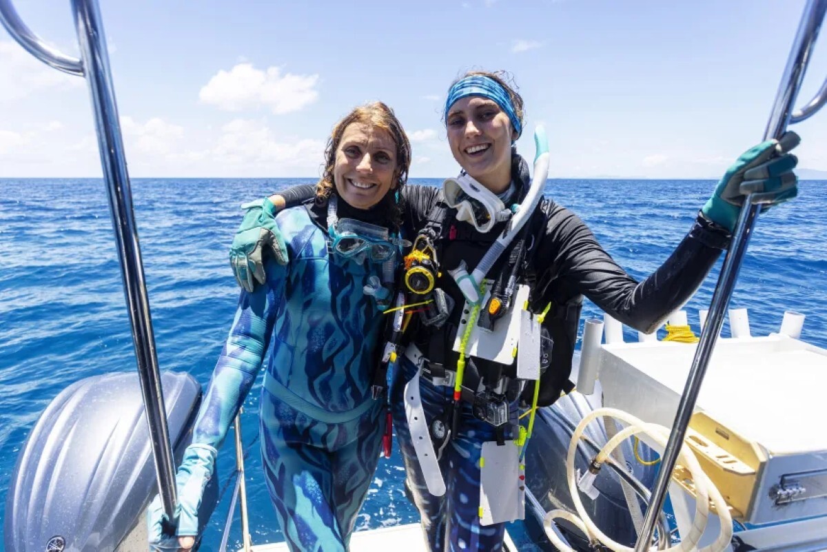 母親のジャン・ポープさんと娘のソフィー・カルコウスキー・ポープさん/Citizens Of The Reef
