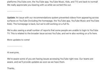 18日に発生した「YouTube」の不具合、原因は“おすすめシステム”だった - ITmedia