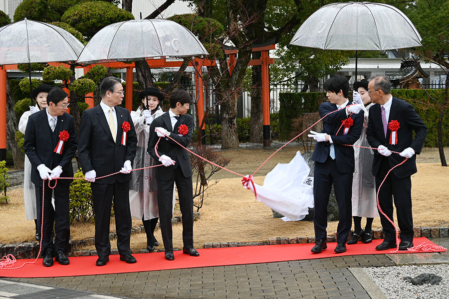 除幕式の様子（Lmaga.jp撮影）