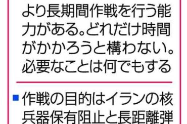 イラン攻撃　米軍増派　「大きな波来る」長期戦も　革命隊「海峡封鎖」、死者７８７人