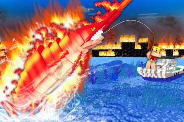 伝説のファイヤーカジキマグロを釣るまで帰れません！【マイクラ】