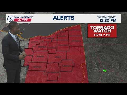 Tornado Watch for most of Northeast Ohio: Cleveland weather forecast for March 11, 2026