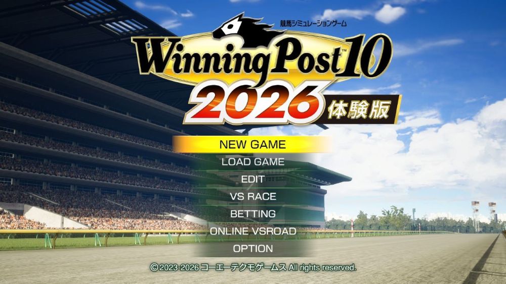 競馬SLG「Winning Post 10 2026」,製品版にセーブデータを引き継げる体験版をリリース。初心者向けの特設サイトもオープン 競馬SLG「Winning Post 10 2026」,製品版にセーブデータを引き継げる体験版をリリース。初心者向けの特設サイトもオープン