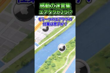 防犯用に息子に付けさせてるエアタグがなぜか二つ表示されてる...