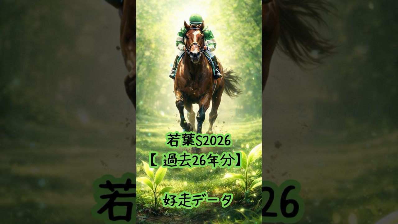 【過去26年分】若葉ステークス2026【厳選データ予想】 #競馬 #若葉ステークス