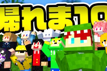 【感動】1万人が選んだ"好きなアイテム"持ってくるまで終われま10【マインクラフト】