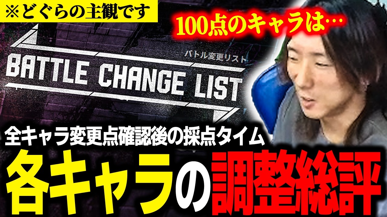 【スト6】使い手目線だと何点ぐらい? 今回の調整の総評を主観で語るどぐら【2026/03/17 アプデまとめ④】 【スト6】使い手目線だと何点ぐらい? 今回の調整の総評を主観で語るどぐら【2026/03/17 アプデまとめ④】