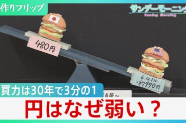 「弱い円」購買力は3分の1に... “失われた30年”円安加速に物価高　一方、高市総理"憧れ"サッチャー元首相は緊縮財政で「ポンド安」立て直し【サンデーモーニング】（TBS NEWS DIG Powered by JNN）