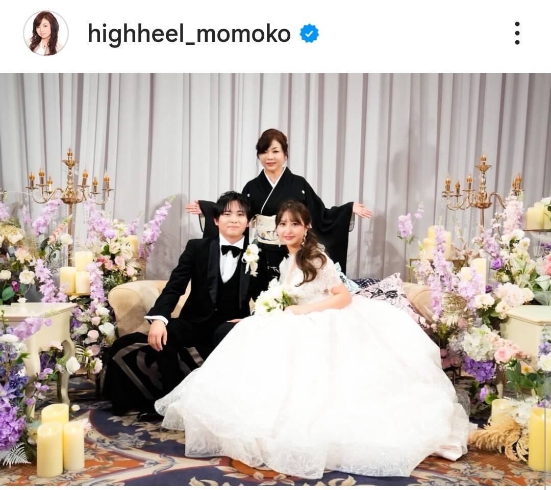 ハイヒール・モモコ「長男の披露宴」お嫁さんも顔出し「芸能人並みに可愛い」とアイドル級の美ぼうが話題 – スポーツ報知 「長男の披露宴」の様子。ハイヒール・モモコのインスタグラム(@highheel_momoko)より