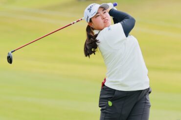 「ショット良かった」入谷響が首位発進 高橋彩華1打差2位