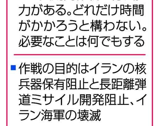 イラン攻撃　米軍増派　「大きな波来る」長期戦も　革命隊「海峡封鎖」、死者７８７人