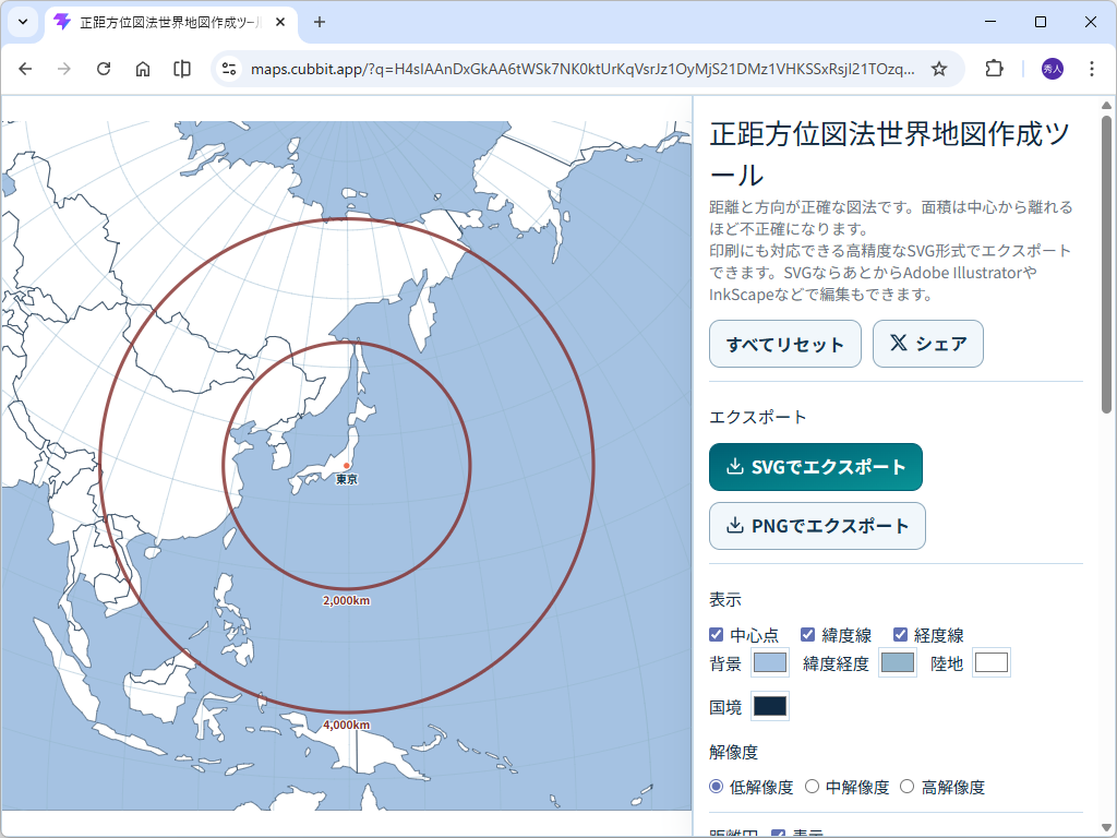 そこは正距方位図法だろ! 日経新聞のために即日開発された地図作成ツールが「X」(Twitter)で話題 – やじうまの杜 – 窓の杜 そこは正距方位図法だろ! 日経新聞のために即日開発された地図作成ツールが「X」(Twitter)で話題 - やじうまの杜 - 窓の杜