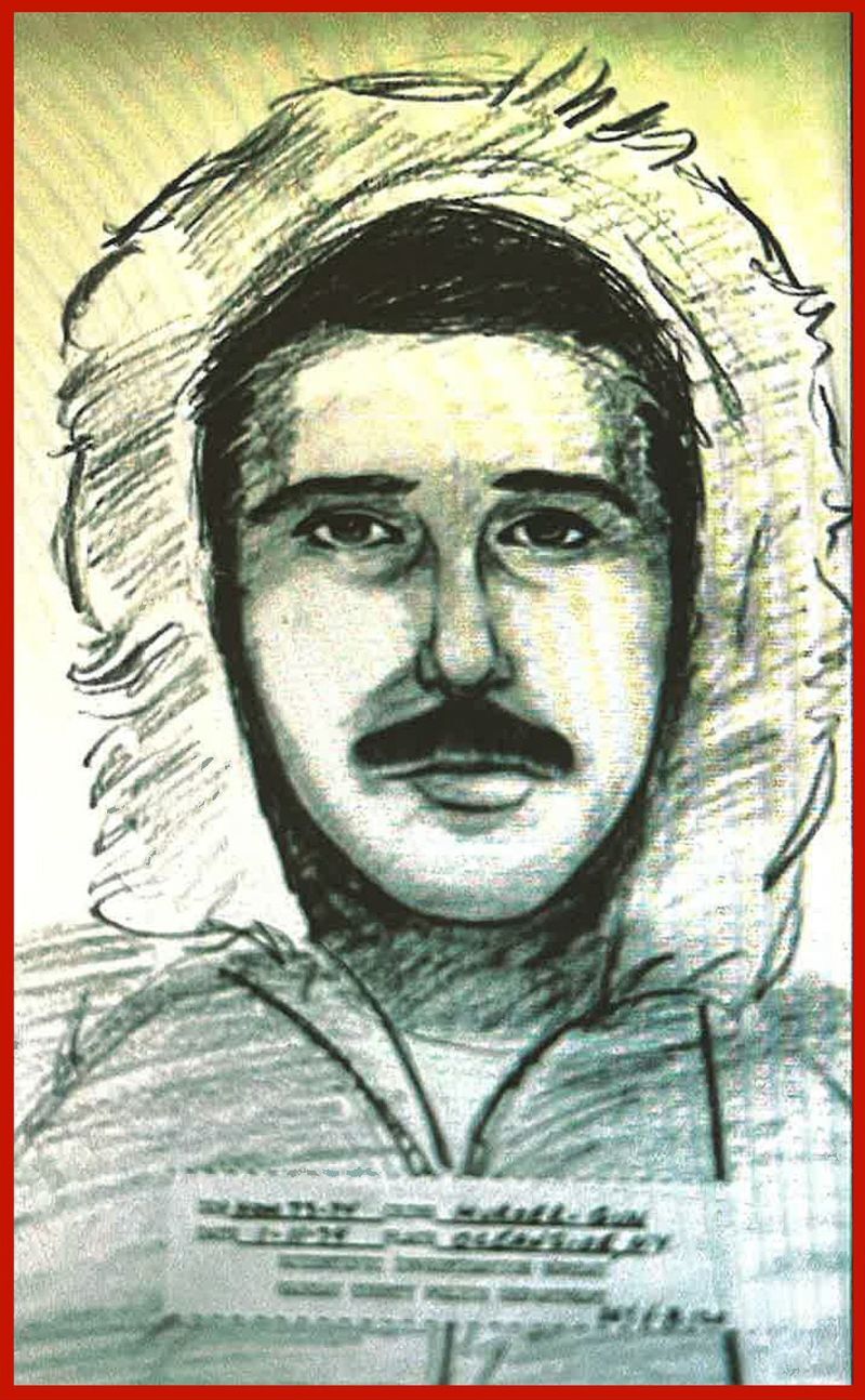 バーバラさんの自宅付近で目撃された男の似顔絵/Nassau County Police Department