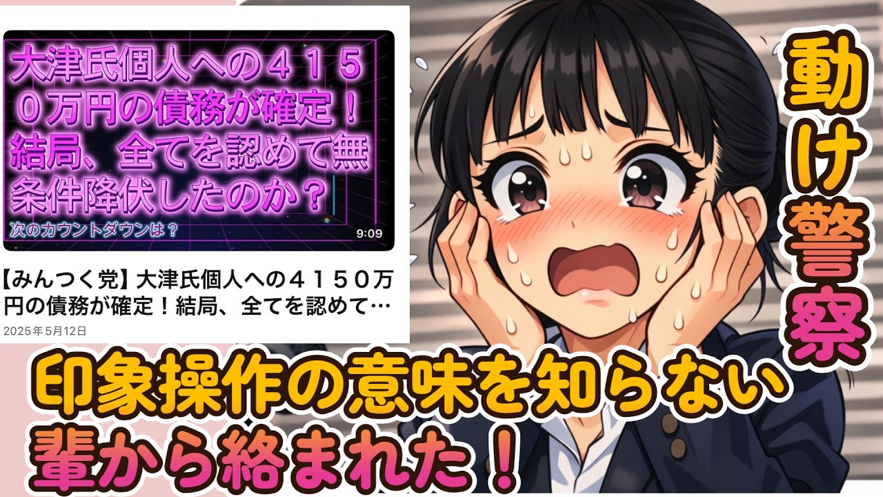 【動け警察の意味!】印象操作の意味を知らない輩から絡まれた!【みんつく党代表大津綾香氏VS立花孝志&債権者】
