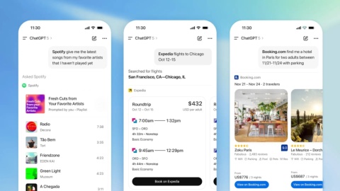 ChatGPT上でアプリを配信する仕組み「Apps in ChatGPT」を通じて、商品・サービスを購入するなど、新たな経済圏が生まれる可能性がある（画像／OpenAIのWebサイトから）