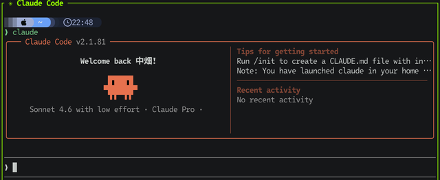 ClaudeCode操作画面