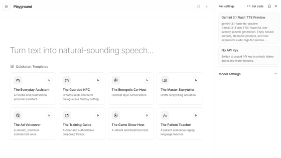 Googleが日本語対応の音声合成AI「Gemini 3.1 Flash TTS」をリリースしたので使ってみた、音声タグで感情を制御可能 - GIGAZINE