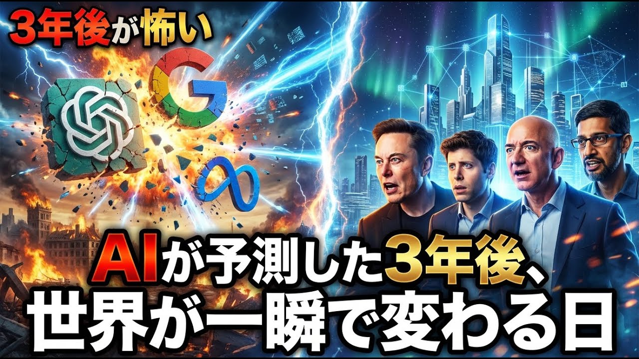 最新AIが本気で予測した「3年後」の世界の姿とは
