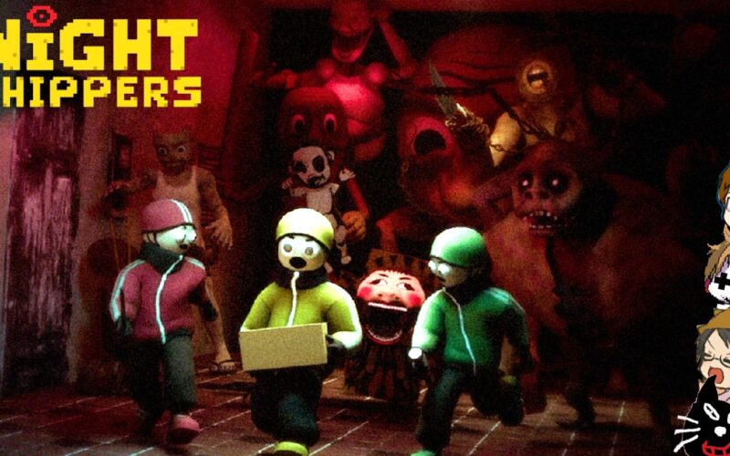 【4人実況】今話題のバケモノが住む街で配達バイトをするホラーゲーム『 Night Shippers 』
