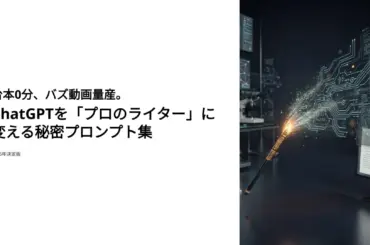 ChatGPTをプロのライターに変える秘密プロンプト集のメインビジュアル