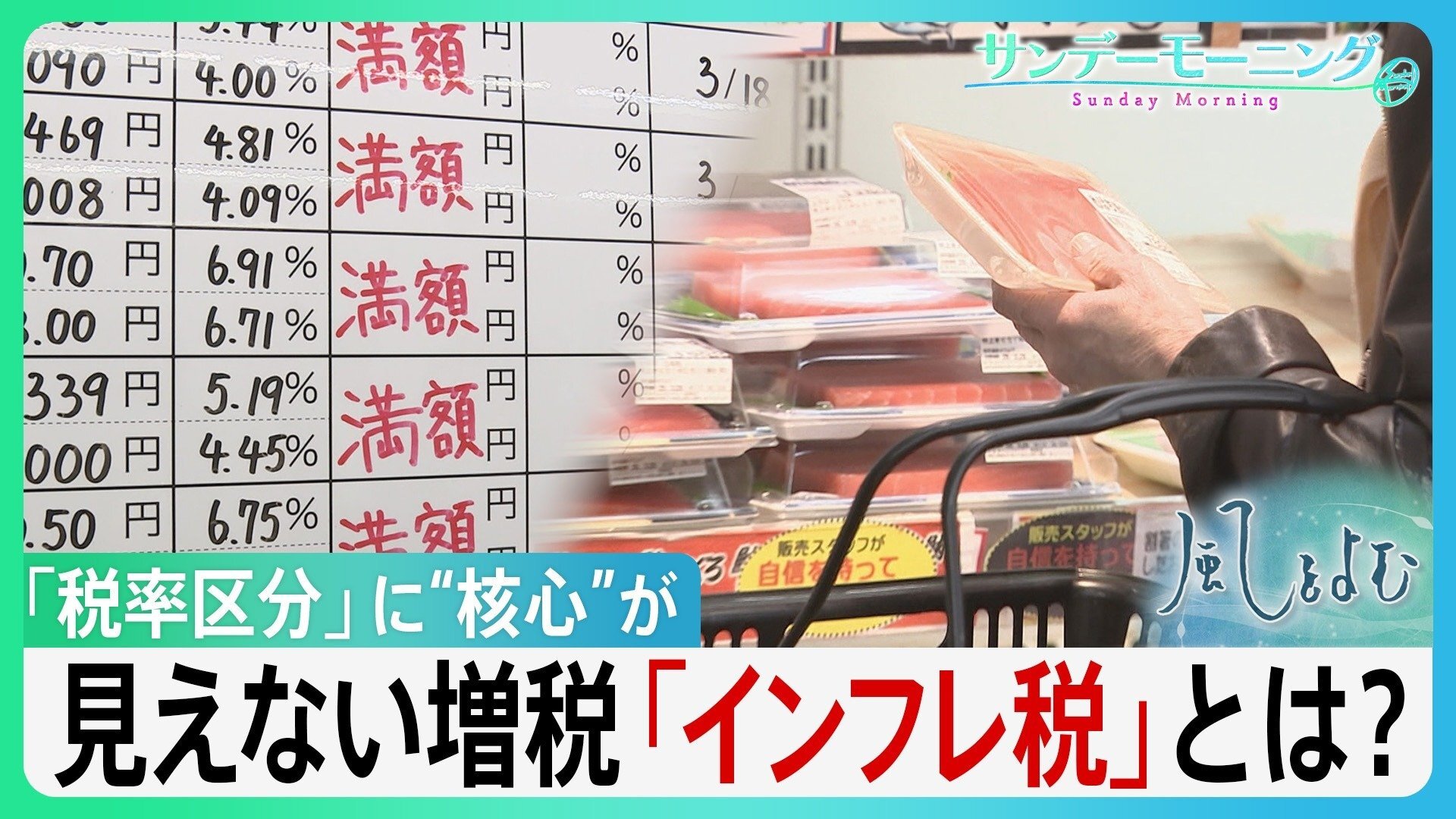物価高が引き起こす見えない増税「インフレ税」とは?歴史的賃上げラッシュ・「税率区分」に“核心”が 【サンデーモーニング】(TBS NEWS DIG Powered by JNN)