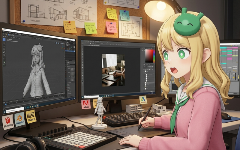 Claudeが創作ソフト9本に対応、AdobeやBlenderと連携