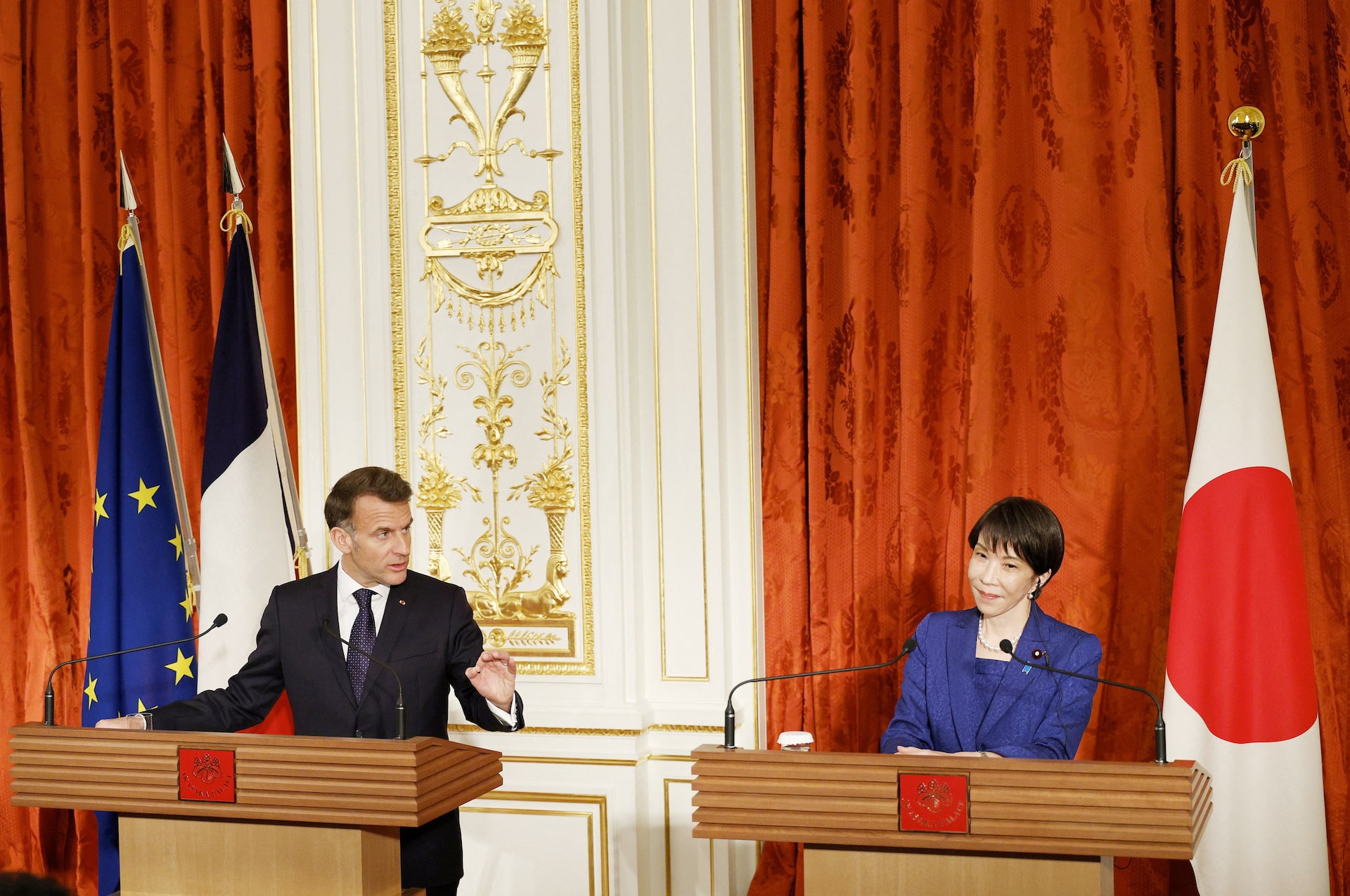日仏首脳会談、イラン情勢「早期沈静化に向けた意思疎通」で一致