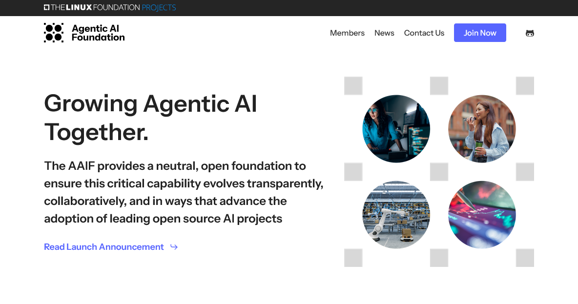Linux Foundation、Agentic AI Foundation(AAIF)設立を発表 ——MCP・goose・AGENTS.mdが初期の中核プロジェクトに Linux Foundation、Agentic AI Foundation(AAIF)設立を発表 ——MCP・goose・AGENTS.mdが初期の中核プロジェクトに