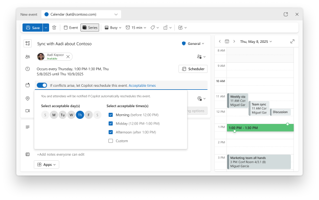Copilot in Outlook のメール管理機能を改良