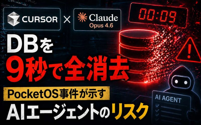 CursorとClaude Opus 4.6がDBを9秒で全消去——PocketOS事件が示すAIエージェントのリスク | TECH NOISY