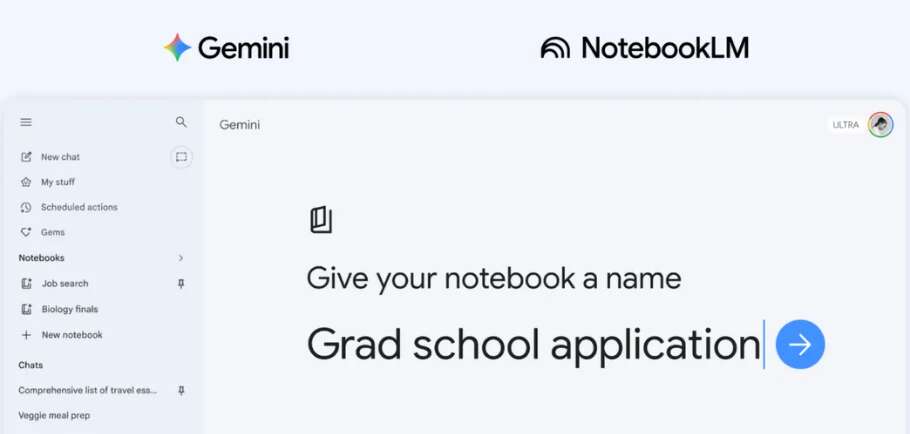 GeminiアプリにNotebookLMが統合——ノートブック機能でチャットと知識ベースが自動同期 | TECH NOISY GeminiアプリにNotebookLMが統合——ノートブック機能でチャットと知識ベースが自動同期 | TECH NOISY