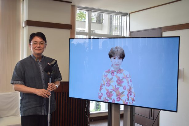 コミュニケーションＡＩ活用へ　那覇市役所　音声と字幕で案内　県内自治体で初