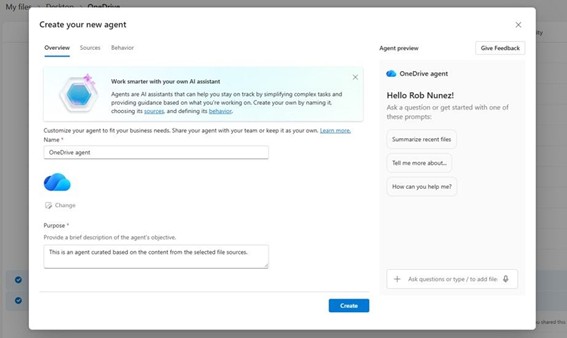 OneDrive のエージェント