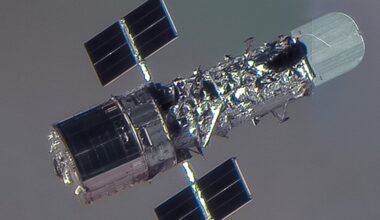 Vantorが自社の衛星で撮影し、2026年4月に公開したHubble（ハッブル）宇宙望遠鏡の画像（Credit: Vantor）