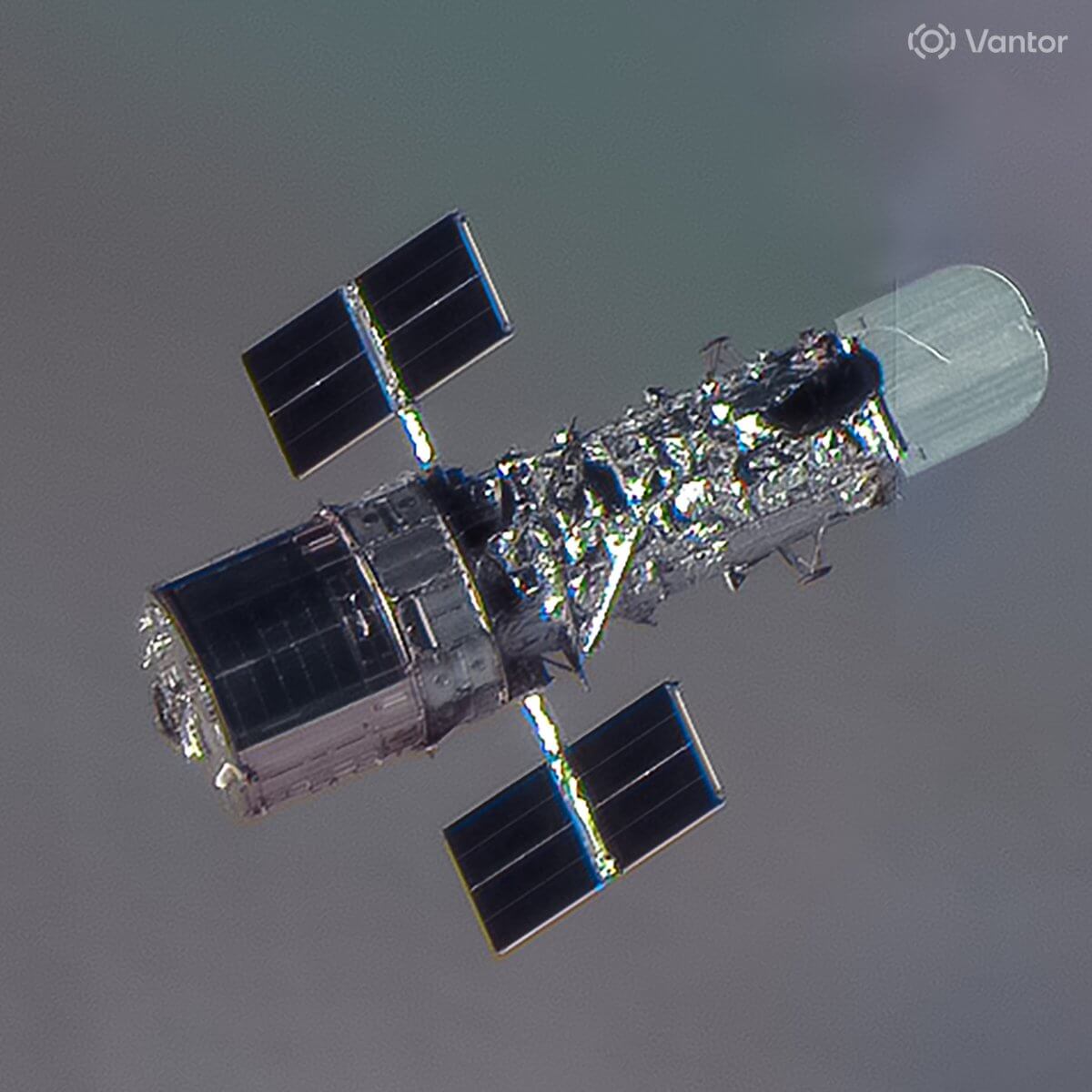 Vantorが自社の衛星で撮影し、2026年4月に公開したHubble（ハッブル）宇宙望遠鏡の画像（Credit: Vantor）