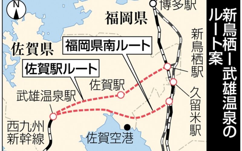 【独自】九州新幹線西九州ルート、福岡県南部経由のアセス求める 佐賀県側が国交省に初の具体案 - 西日本新聞me