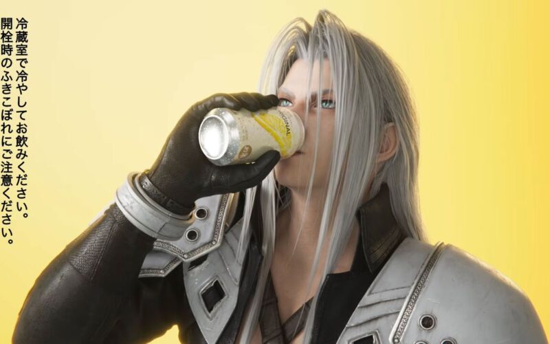 『FF7 リバース』セフィロスがお酒を飲む。アサヒビールの『未来のレモンサワー』コラボ映像が公開