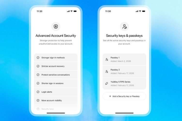 ChatGPTに「高度なアカウントセキュリティ」　パスキーなどで乗っ取り対策強化 - Impress Watch