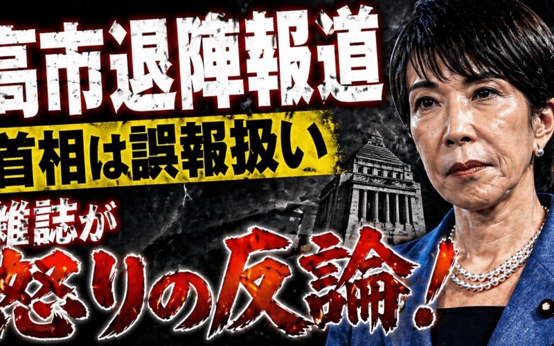 高市首相の退陣報道。誤報と否定されて雑誌が怒りの反論！元博報堂作家本間龍さんと一月万冊