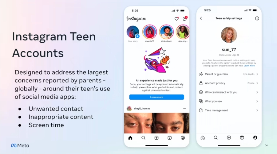 Meta、ティーンアカウントを13歳以上映画基準に変更 - Impress Watch