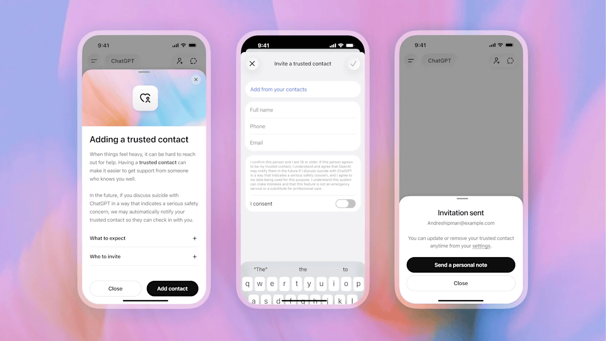 ChatGPTに「自傷行為について会話した際に親などに連絡する機能」が追加される - GIGAZINE