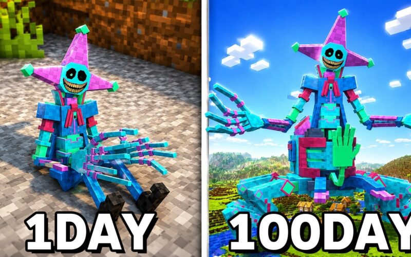 100日間ポピープレイタイムのキャラに変身して生き残る【 マイクラ / マインクラフト 】